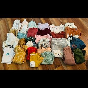 baby top bundle 3-6, 9m & 12 M